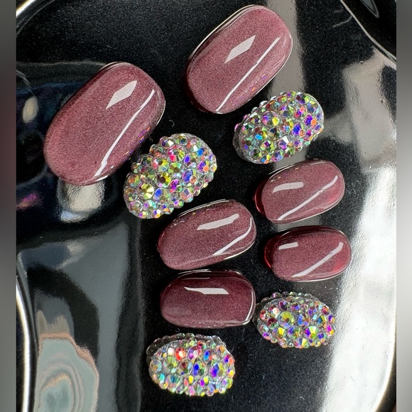 052 handmade press on nails size S - Picture 3 of 6